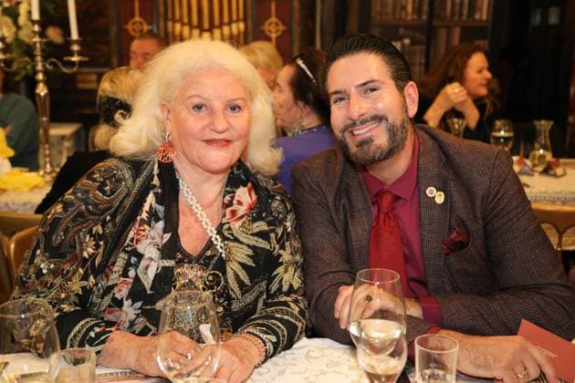 08.10.2024, Marchfelderhof Deutsch-Wagram, Verleihung des Goldenen Johann Strauß 2024, traditionellen Verleihung durch die Johann Strauss Gesellschaft Wien! im Bild: Marika Lichter, Clemens Unterreiner, Verleihung des Goldenen Johann Strauß 2024