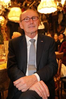 08.10.2024, Marchfelderhof Deutsch-Wagram, Verleihung des Goldenen Johann Strauß 2024, traditionellen Verleihung durch die Johann Strauss Gesellschaft Wien! im Bild: Othmar Karas, Verleihung des Goldenen Johann Strauß 2024