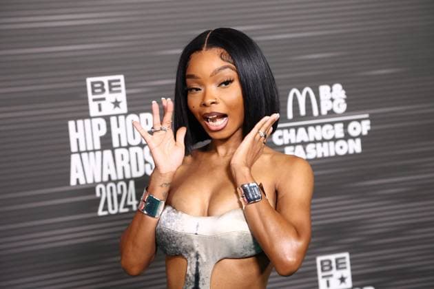 Entertainment Themen der Woche KW41 Lola Brooke arrives for the BET Hip Hop Awards 2024 at Drai s Nightclub & Beachclub at the Cromwell Hotel in Las Vegas, Nevada on Tuesday, Ocotber 8, 2024.  LAV20241008008 JAMESxATOA