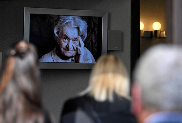 Bilder des Jahres 2024, News 10 Oktober News Themen der Woche KW41 News Bilder des Tages Funeral of Jaroslava Sklenickova, last woman from Lidice village that the Nazis razed to the ground during World War II, took place in Prague, Czech Republic, on October 9, 2024. (CTKxPhoto KaterinaxSulova) CTKPhotoP2024100905469  CTKPhotoP2024100905469