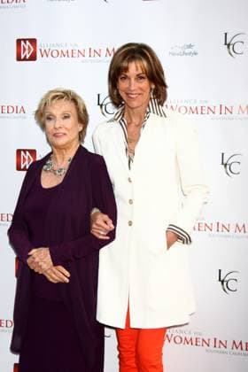 arrives at the 2013 Genii Awards presented by the Aliance for Women in Media LOS ANGELES - APR 23: Cloris Leachman, Wendie Malick arrives at the 2013 Genii Awards presented by the Aliance for Women in Media at the Skirball Cultural Center on April 23, 2013 in Los Angeles, CA Los Angeles CA USA EDITORIAL USE ONLY Copyright: xx KathyxHutchinsx khphotos466735