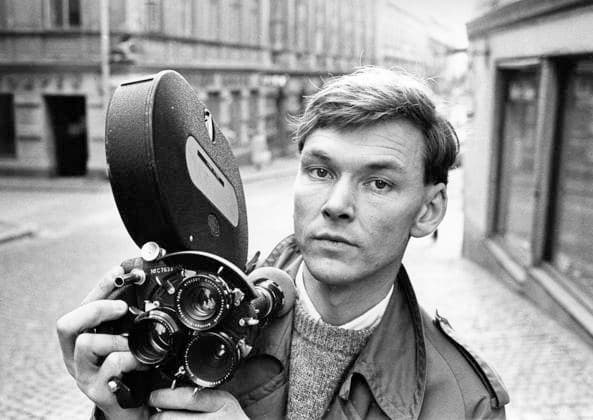 1965-10-20. Berndt Klyvare, photographer and documentary filmmaker, with a film camera Sweden sp_sw x5600x *** 1965 10 20 Berndt Klyvare, photographer and documentary filmmaker, with a film camera Sweden sp sw x5600x  Copyright: xBo-AjexMellin SVTx BERNDT KLYVER