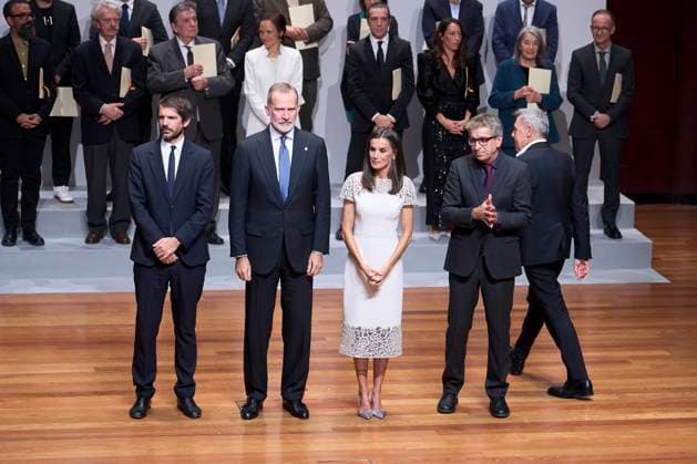 Spanish Royals attends the delivery of the National Culture Awards 2022-2023 King Felipe VI of Spain, Queen Letizia of Spain, Ernest Urtasun attends the delivery of the National Culture Awards 2022-2023 at Reina Sofia Museum on October 10, 2024 in Madrid, Spain Photo by IMAGO MPG Madrid Reina Sofia Museum Madrid Spain  Copyright: xMPGx