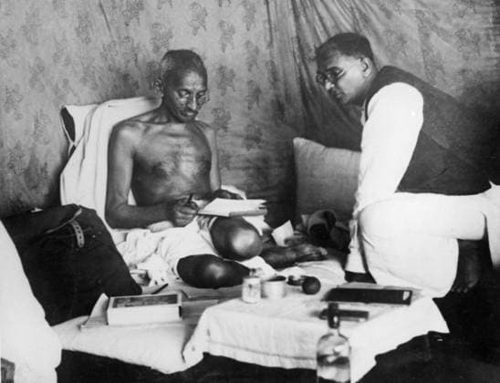 Orig. caption... GANDHI CONTINUES HIS FAST. Mahatma Gandhi still maintains his strength during his rigid fast, for the cause of the untouchables in India. O.P.S. Mr. Gandhi photographed after his release from the jail in Poona. Note Mahatma Gandhi Fasta CD37 persons: MOHANDAS KARAMCHAND, GANDHI sites: INDIA sp_sw x5600x *** Orig caption GANDHI CONTINUES HIS FAST Mahatma Gandhi still maintains his strength during his rigid fast, for the cause of the untouchables in India O P S Mr Gandhi photographed after his release from the jail in Poona Note Mahatma Gandhi Fasta CD37 persons MOHANDAS KARAMCHAND, GANDHI sites INDIA sp sw x5600x  Copyright: xXxXxXx GANDHI HUNGER STRIKES