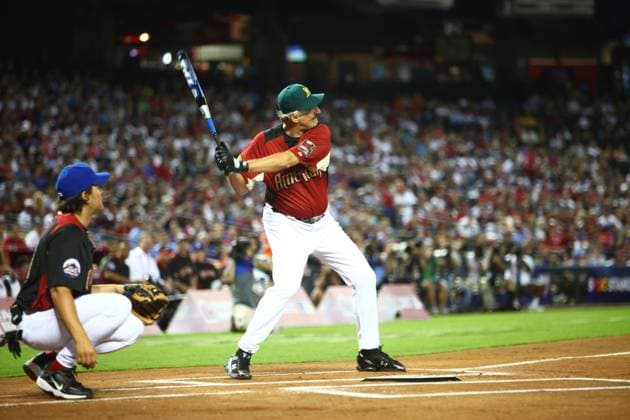 2011 Taco Bell All-Star Legends & Celebrity Softball Game 10 July 2011 - Phoenix, Arizona - Rollie Fingers. 2011 Taco Bell All-Star Legends & Celebrity Softball Game Batting Practice held at Chase Field. Photo Credit: Darrylee Cohen AdMedia Phoenix United States EDITORIAL USE ONLY  Copyright: xx DarryleexCohenx admphotos676573