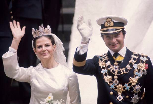 STOCKHOLM 19760619 Kung Carl XVI Gustaf gifter sig med Silvia Sommerlath. ********** King Carl Gustaf of Sweden and Queen Silvia (then Miss Silvia Renate Sommerlath) on their wedding day June 19, 1976. Foto Jan Düsing PrB SCANPIX Code 12 ***BETALBILD***ARKIVBILD STOCKHOLM SVERIGE x12x *** STOCKHOLM 19760619 King Carl XVI Gustaf marries Silvia Sommerlath King Carl Gustaf of Sweden and Queen Silvia then Miss Silvia Renate Sommerlath on their wedding day June 19, 1976 Photo Jan Düsing PrB SCANPIX Code 12 BETALBILDARKIVBILD STOCKHOLM SWEDEN x12x  Copyright: xJanxDüsing EXP TTx KUNGABRÖLLOP