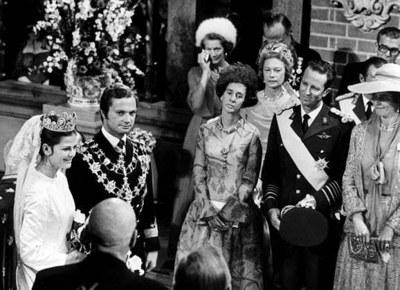1975 - Kungen gifter sig med Silvia. *** Local Caption *** Royal - early days KAMERAREPORTAGE x2524x *** 1975 The King marries Silvia Local Caption Royal early days KAMERAREPORTAGE x2524x  Copyright: xKamerareportage TTx