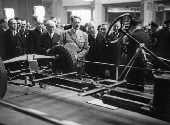 GERMANY BERLIN 1936-02-15. Orig. caption... DER FÜHRER ERÖFFNETE DIE INTERNATIONALE AUTOMOBIL- UND MOTORRAD-AUSSTELLUNG On Sunday afternoon, der Führer opened the Internationale Automobil- und Motorrad-Ausstellung Berlin 1936 in the Festhalle am Kaiserdamm. Der Feier wohnten die Reichsregierung, fast das gesamte Diplomatische Korps, die Reichs - und Gauleiter, numerous Staatssekretare und namhafte Vertreter der Bewegung bei. U.B.z. the Führer beim Rundgang durch die Ausstellung vor dem Mercedes-Stand. Berlin Germany x5600x *** GERMANY BERLIN 1936 02 15 Orig caption DER FÜHRER ERÖFFNETE DIE INTERNATIONALE AUTOMOBIL UND MOTORRAD AUSSTELLUNG On Sunday afternoon, the Führer opened the Internationale Automobil und Motorrad Ausstellung B  Copyright: xScherlxBilderdienst SVTx HITLER INAUGURATES CAR EXHIBITION
