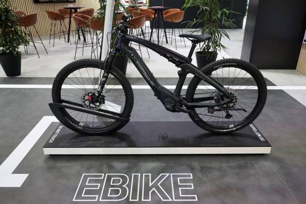 The 100th Brussels Motor Show BRUSSELS BELGIUM - JANUARY 13 : Porsche EBIKE pictured during he 100th anniversary of the Brussels Motor Show, on January 13, 2023 in Brussels, Belgium, 13 01 2023 Brussels Belgium  Copyright: xBenoitxBouchezx