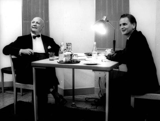 Note. Herbert Tingsten and Olof Palme 29 8 -61 persons: Herbert Tingsten ;Olof Palme sites: SWEDEN sp_sw x5600x *** Note Herbert Tingsten and Olof Palme 29 8 61 persons Herbert Tingsten Olof Palme sites SWEDEN sp sw x5600x  Copyright: xXxXxXx TINGSTEN AND PALM