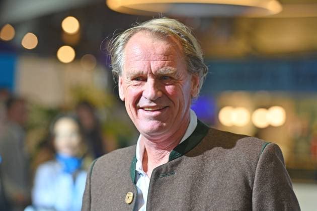 Markus WASMEIER; Einzelbild,angeschnittenes Einzelmotiv,Portraet,Portrait,Porträt. Bayerischer Sportpreis 2024 in der BMW Welt, Roter Teppich,Red Carpet am 12.10.2024.