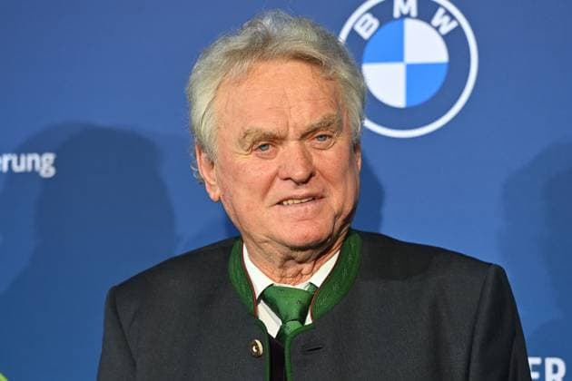Sepp MAIER; Einzelbild,angeschnittenes Einzelmotiv,Portraet,Portrait,Porträt. Bayerischer Sportpreis 2024 in der BMW Welt, Roter Teppich,Red Carpet am 12.10.2024.