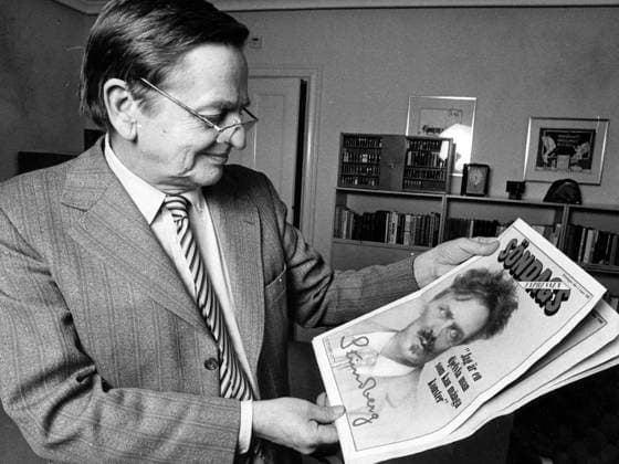 STOCKHOLM 1985-03-17 Liksom Branting inspirerades statsminister Olof Palme (S) under ungdomsaren av August Strindberg. Jag kan första Branting. Bara Röda rummet var ju nagot oerhört för sin tid. STOCKHOLM SVERIGE PER x36x *** STOCKHOLM 1985 03 17 Like Branting, Prime Minister Olof Palme S was inspired during his youth by August Strindberg I can first Branting Just the Red Room was something incredible for its time STOCKHOLM SWEDEN PER x36x  Copyright: xTommyxPedersen Expressen TTx OLOF PALME OCH STRINDBERG