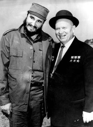 Orig. caption... Dr. Castro in Moscow. Russian Premier Nikita Khruschev and Cuban Premier Dr. Fidel Castro is all smiles as they pose for photographer s in Moscow. Dr. Castro is paying his first visit to Russia. Note Khrushchev Friends of persons: Fidel Castro ; Nikita Khrushchev sites: CUBA* ; MOSCOW ; SOVIET UNION sp_sw x5600x *** Orig caption Dr Castro in Moscow Russian Premier Nikita Khrushchev and Cuban Premier Dr Fidel Castro is all smiles as they pose for photographer s in Moscow Dr Castro is paying his first visit to Russia Note Khrushchev Friends of persons Fidel Castro Nikita Khrushchev sites CUBA MOSCOW SOVIET UNION sp sw x5600x  Copyright: xXxXxXx CASTRO AND KHRUSHCHEV