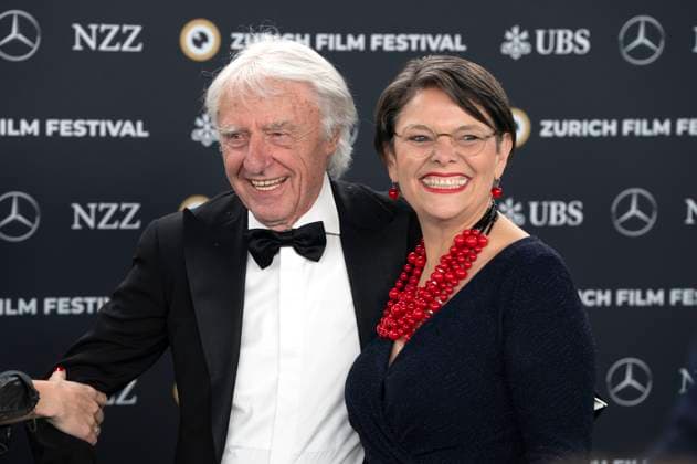 Emil Steinberger und Niccel Steinberger bei der Preisverleihung auf dem 20. Zurich Film Festival 2024 im Opernhaus. Zürich, 12.10.2024