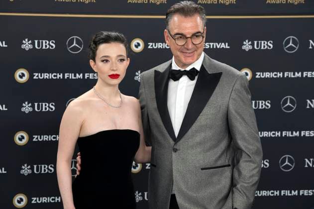 Vivienne Oesch und Christian Jungen bei der Preisverleihung auf dem 20. Zurich Film Festival 2024 im Opernhaus. Zürich, 12.10.2024