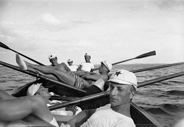 Göteborg 1940 - tal Roddare *** Local Caption *** KAMERAREPORTAGE x2524x *** Gothenburg 1940s Rowing Local Caption CAMERA REPORT x2524x  Copyright: xKamerareportage TTx okänt datum