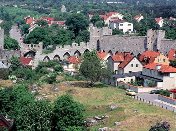 VISBY 1980s View of Visby with ring wall sites GOTLAND SWEDEN VISBY Visby Sweden SVERIGE sp sw x5600x  Copyright: xLARS-GUNNARxBENGTSSONxLGBx VISBY