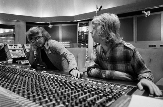 ARCHIVE 1978 Michael B Tretow and Abba member Björn Ulvaeus in the recording studio x35x  Copyright: xARNExJÖNSSONx ABBA