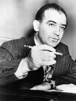 Orig. caption... CHARGED ARMY SUGAR PURCHASE VIOLATED LAW. Wash., D.C. Senator Joseph R. McCarthy. Wisconsin republican, is shown before the senate appropriations committee, today, where he charged that the army was guilty of direct violation of the law in purchasing one billion pounds of sugar for occupied areas at a price he said was $10,000,000 above market level. Tracy Voorhees told the senate group that no cheaper sugar was available in comparable quantity when the purchase was made early in October. Voorhees is special assistant to army secretary royall. Note Pens Concentration persons: Joseph McCarthy sites: USA sp_sw x5600x *** Orig caption CHARGED ARMY SUGAR PURCHASE VIOLATED LAW Wash , D C Senator Joseph R McCarthy Wisconsin rep  Copyright: xXxXxXx MCCARTHY, JOSEPH