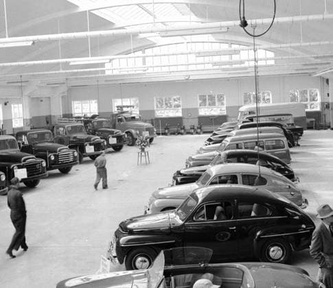 Göteborg 1956 Bilutställningen med Volvos alla modeller *** Local Caption *** KAMERAREPORTAGE x2524x *** Gothenburg 1956 Car Show with all Volvo models Local Caption KAMERAREPORTAGE x2524x  Copyright: xKamerareportage TTx