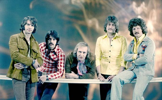 Puhdys Die deutsche Rockband Puhdys bei einem Fotoshooting im Fotpstudio von Tassilo Leher, Ost-Berlin,DDR 1973. Ost-Berlin Deutschland (DDR) Copyright: TassiloxLeher LEH_91020000326 Nur redaktionelle Nutzung Editorial usage only EDITORIAL USE ONLY