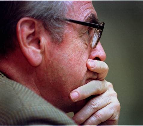 Ekumeni. Den tyske teologen Jürgen Moltmann tror pa kyrkligt samarbete efter murens fall. SVERIGE sp_sw x161x *** Ecumenism German theologian Jürgen Moltmann believes in church cooperation after the fall of the Wall SWEDEN sp sw x161x  Copyright: xMartinxCejiex