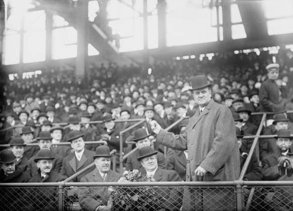 RECORD DATE NOT STATED Pennsylvania Governor John K. Tener at Ebbets Field (baseball), 1914. Shows Governor of Pennsylvania John Kinley Tener (1863-1946), throwing out the first ball in the first game of the season at Ebbets Field, Brooklyn, New York, April 14, 1914. Copyright:xHeritagexArt HeritagexImagesxBainxNewsxServicex IMAGO, ! ACHTUNG: AUFNAHMEDATUM GESCHÄTZT!  Copyright:HeritagexArt HeritagexImagesxBainxNewsxServicex IMAGO