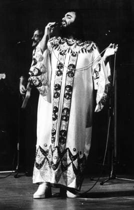 STOCKHOLM File 1974 Greek singer Demis Roussos is seen during a concert in Stockholm,1973. Roussos who sold over 60 million recors died Sunday. He was 69. STOCKHOLM SWEDEN ttexport x8x *** STOCKHOLM File 1974 Greek singer Demis Roussos is seen during a concert in Stockholm,1973 Roussos who sold over 60 million records died Sunday He was 69 STOCKHOLM SWEDEN ttexport x8x  Copyright: xBERNTxCLAESSONx xEXPx xTTx DEMIS ROUSSOS