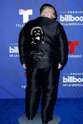 Frankie Ruiz Jr. walks the red carpet at the 2024 Latin Billboard Music Awards at the Mediapro Studio in Medley, Florida on Thursday, October 17, 2024.  MIA20241017119 GARYxIxROTHSTEIN