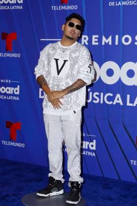 Dxoh walks the red carpet at the 2024 Latin Billboard Music Awards at the Mediapro Studio in Medley, Florida on Thursday, October 17, 2024.  MIA20241017178 GARYxIxROTHSTEIN
