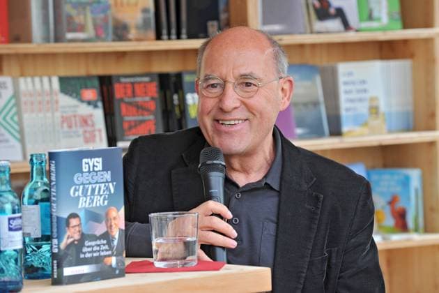 News Themen der Woche KW42 News Bilder des Tages Frankfurter Buchmesse 2024. Gregor Gysi am 18.10.2024 auf der Frankfurter Buchmesse. 20241018MWI010491 *** Frankfurt Book Fair 2024 Gregor Gysi on 18 10 2024 at the Frankfurt Book Fair 20241018MWI010491