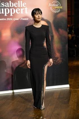 Bella Kim attends the Lumière Festival 2024 award ceremony in Lyon on 10 18 2024 Photo Sandrine Thesillat Panoramic PEOPLE Price Lumiere Festival Lumiere 2024 Lyon 10 18 2024 SandrineThesillat Panoramic 