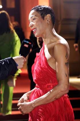 Annabelle Mandeng bei der 35. Verleihung des Hessischen Film- und Kinopreises 2024 in der Alten Oper. Frankfurt am Main, 18.10.2024