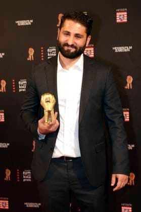 Nur Muhammed Tarhan bei der 35. Verleihung des Hessischen Film- und Kinopreises 2024 in der Alten Oper. Frankfurt am Main, 18.10.2024