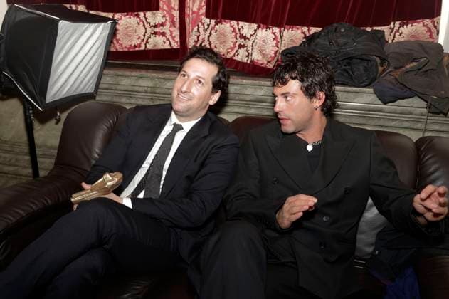 David Hadda und Aaron Altaras bei der 35. Verleihung des Hessischen Film- und Kinopreises 2024 in der Alten Oper. Frankfurt am Main, 18.10.2024