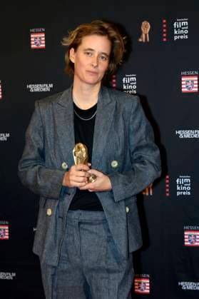 Pia Strietmann bei der 35. Verleihung des Hessischen Film- und Kinopreises 2024 in der Alten Oper. Frankfurt am Main, 18.10.2024