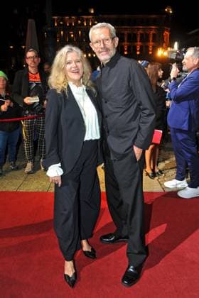 Hessischer Film- und Kinopreis 2024. Lambert Wilson und Barbara Sukowa anläßlich der Verleihung des Hessischen Film- und Kinopreises am 18.10.2024 in der Alten Oper, Frankfurt Main. 20241018MWI010780