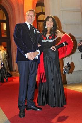 Hessischer Film- und Kinopreis 2024. Dunja Rajter und Ehemann Michael Eichler anläßlich der Verleihung des Hessischen Film- und Kinopreises am 18.10.2024 in der Alten Oper, Frankfurt Main. 20241018MWI010809