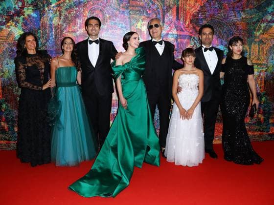 Bilder des Jahres 2024, Entertainment 10 Oktober Entertainment Themen der Woche KW42 Entertainment Bilder des Tages Rome Cinema Fest 2024. Rome Film Fest. Red carpet film Andrea Bocelli 30: The celebration . Pictured: Veronica Berti, Matteo Bocelli, Sofia Carson, Andrea Bocelli, Virginia Bocelli, Amos Bocelli, Elisa Toffoli  Copyright: xMarcoxProvvisionatox xipa-agencyx xDxAvanzo Provvisionatox IPA_Agency_IPA50788108