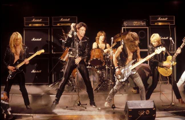 Iron Maiden Iron Maiden (L-R) Dave Murray, Paul Di Anno, Clive Burr, Steve Harris, Adrian Smith, Credit:Frank Griffin Avalon  Copyright: xFrankxGriffinx xAvalonx 0536629363