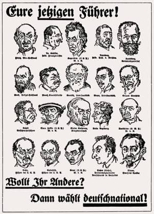 Wenn du das nicht willst, wähle deutschnational, antisemitisches deutsches Wahlplakat, Deutschnationale Volkspartei, 1919 If You Don t Want That, Vote German National, antisemitic German election poster, German National People s Party, 1919 Copyright: imageBROKER Heinz-DieterxFalkens iblhfa11607752.jpg