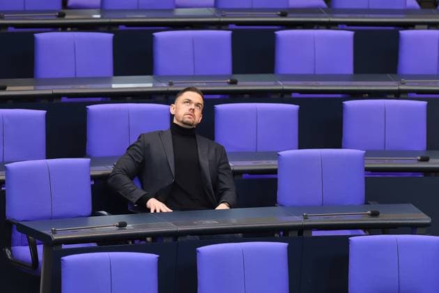 Berlin, Deutschland, 16.10.2024: Deutscher Bundestag: 193. Bundestagssitzung: Hannes Gnauck, AfD *** Berlin, Germany, 16 10 2024 German Bundestag 193 Bundestag session Hannes Gnauck, AfD Copyright: xdtsxNachrichtenagenturx dts_49811