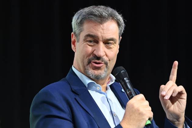 News Themen der Woche KW43 Entertainment Bilder des Tages News Bilder des Tages Markus SOEDER (Ministerpraesident Bayern und CSU Vorsitzender), Einzelbild,angeschnittenes Einzelmotiv,Portraet,Portrait,Porträt Medientage 2024 am 23.10.2024 im Werksviertel in Muenchen. *** Markus SOEDER State Premier of Bavaria and CSU Chairman, single image, cropped single motif, portrait, portrait, portrait Media Days 2024 on 23 10 2024 in the Werksviertel in Munich