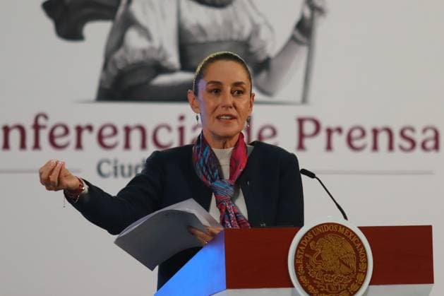 MexicoÃ¢â‚¬â ¢s President, Claudia Sheinbaum Pardo speaking about the allocation of 5 billion Mexican Pesos for the new university campuses, which are included in the budget, and also confirmed the arrest of the perpetrator of the murder of priest Marcelo Perez in Chiapas, and the death of Fernando Valenzuela, during a briefing conference at the National Palace. on October 23, 2024 in Mexico City, Mexico. Mexico City Mexico - ZUMAe321 20241023_zia_e321_027 Copyright: xCarlosxSantiagox
