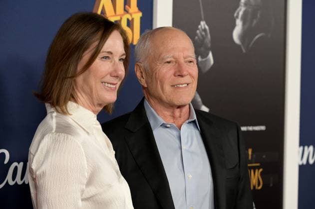 Music By John Williams Premiere - Los Angeles, CA LOS ANGELES, CA. October 23, 2024: Kathleen Kennedy & Frank Marshall at the premiere for Music By John Williams at the AFI FEST 2024. Los Angeles CA USA  Copyright: xPaulxSmith Featureflashx