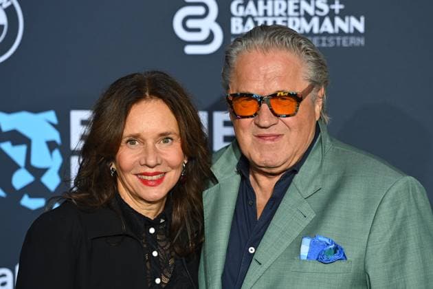 Michael BRANDNER (Schauspieler), mit Ehefrau Karin, Roter Teppich,Blauer Panther TV und Streaming Award 2024 am 23.10.2024 in der BMW Welt Muenchen.