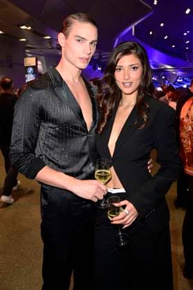 Armin Rausch und Grace Zakhour bei der Verleihung vom Blauer Panther - TV & Streaming Award 2024 in der BMW Welt. München, 23.10.2024
