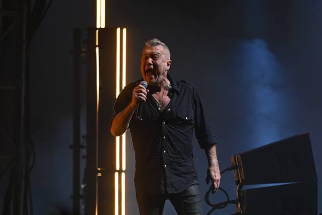 COLD CHISEL CONCERT MELBOURNE, Jimmy Barnes, lead singer of Cold Chisel performs during a concert at Flemington Racecourse in Melbourne, Friday, October 25, 2024. ( NO ARCHIVING, EDITORIAL USE ONLY, NO USE IN BOOKS WITHOUT CONSENT Melbourne Victoria Australia  Copyright: xJAMESxROSSx 20241025189077216307