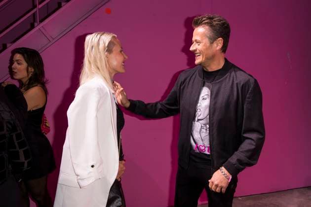 Polyton, Preisverleihung in den Atelier Gardens, Berlin, 23.10.2024 Franziska Hippe und Roman Knizka auf dem Roten Teppich vor der Preisverleihung des Polyton 2024 in den Berliner Atelier Gardens am 23.10.2024. Die Auszeichnung findet seit 2023 statt und ist ein Nachfolger des Musikpreises Echo. Berlin Atelier Gardens Copyright: xBenxKriemannx